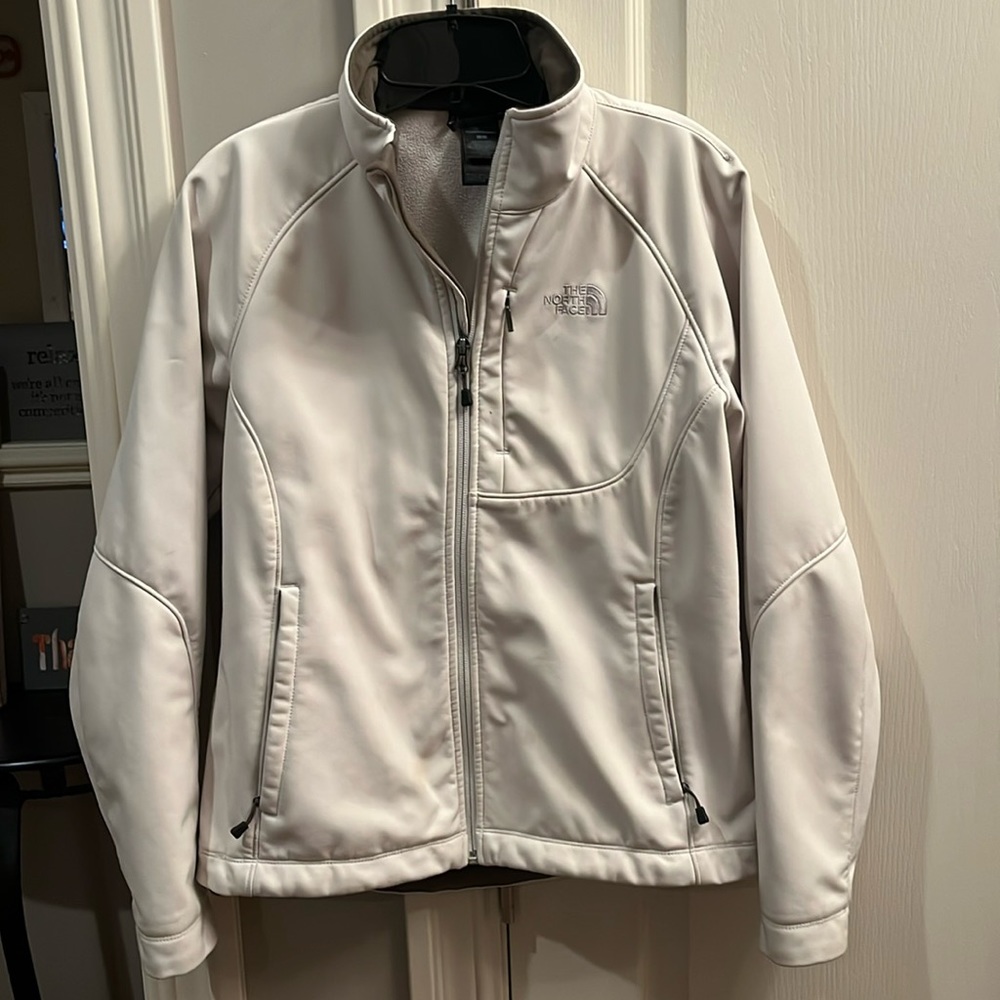 The north face apex bionic womens cream zip up jacket Medium - Picture 1 of 13